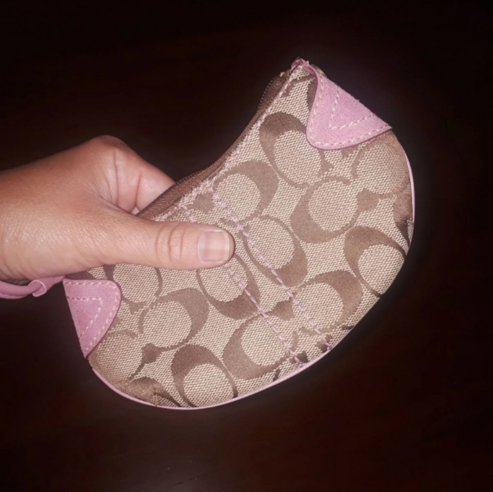 Pink Coach Wristlet